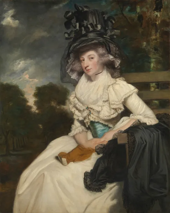 Framed Print : MRS. LEWIS THOMAS WATSON, by Sir Joshua Reynolds, 1789, British painting, oil on canvas