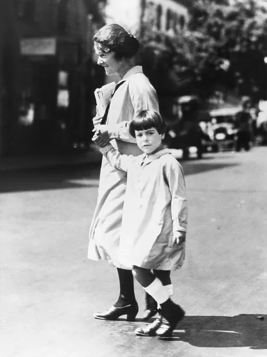 Framed Print : Mrs. Nicola Sacco and her daughter leaving a hearing for a new trial for her husband Framed Print : Mrs. Nicola Sacco and her daughter leaving a hearing for a new trial for her husband