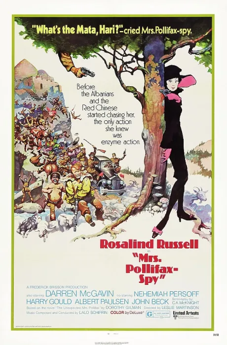 Framed Print : MRS. POLLIFAX-SPY, Rosalind Russell on poster art, 1971