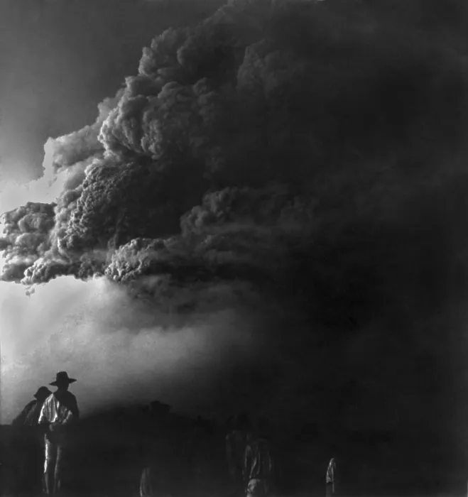 Framed Print : Mt. Pelee, on Martinique, obscured by clouds of smoke and steam, Aug. 30, 1902. Two months earlier, its eruption killed 30, 000 people in the coastal city of St Framed Print : Mt. Pelee, on Martinique, obscured by clouds of smoke and steam, Aug. 30, 1902. Two months earlier, its eruption killed 30, 000 people in the coastal city of St