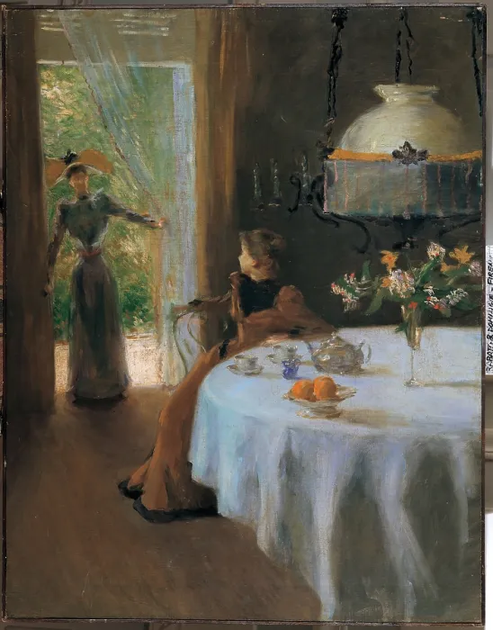 Framed Print : Muller Alfredo, Interior, 1890, 19th Century, oil on canvas, Italy, Private collection (390929) Everett CollectionMondadori Portfolio**US SALES ONLY**