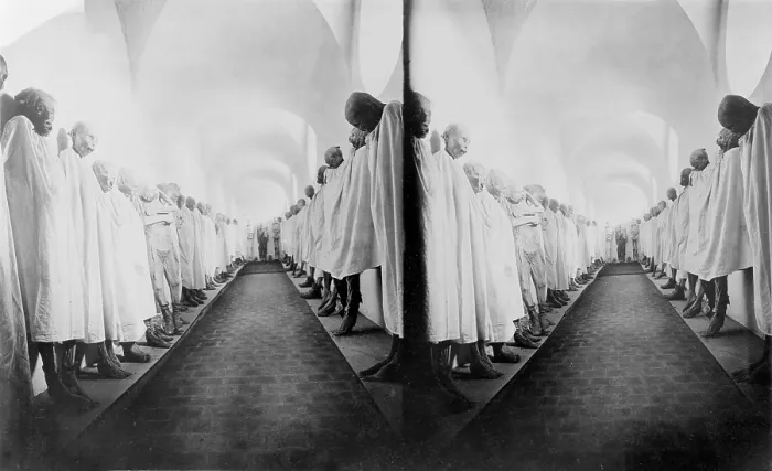 Framed Print : Mummies in Guanajuato, Mexico, stereo photograph of a Mexican tomb, 1907 Framed Print : Mummies in Guanajuato, Mexico, stereo photograph of a Mexican tomb, 1907