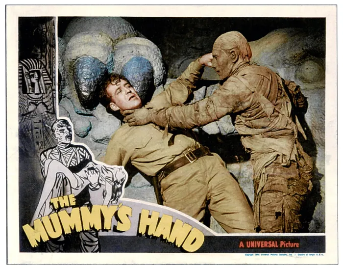 Framed Print : THE MUMMY'S HAND, from left: Dick Foran, Tom Tyler, 1940