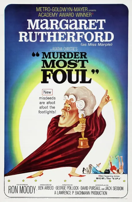 Framed Print : MURDER MOST FOUL, US poster art, Margaret Rutherford, 1964