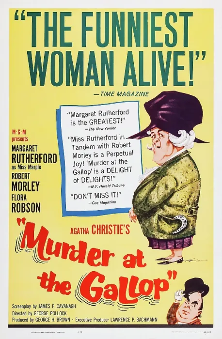 Framed Print : MURDER AT THE GALLOP, US poster, from top: Margaret Rutherford, Robert Morley, 1963 Framed Print : MURDER AT THE GALLOP, US poster, from top: Margaret Rutherford, Robert Morley, 1963