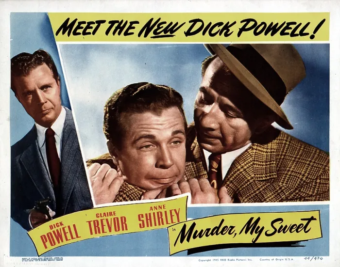 Framed Print : MURDER MY SWEET, Dick Powell, Mike Mazurki, 1944 Framed Print : MURDER MY SWEET, Dick Powell, Mike Mazurki, 1944