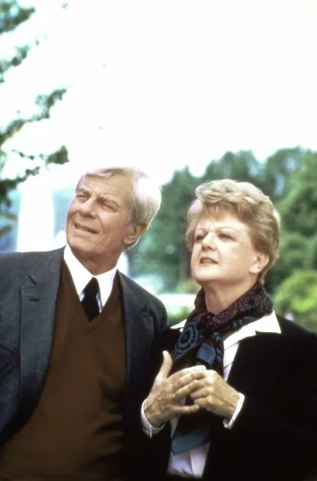 Framed Print : MURDER, SHE WROTE, (from left): Peter Graves, Angela Lansbury, Lovers and Other Killers, (Season 1, aired Nov. 18, 1984), 1984-96 Framed Print : MURDER, SHE WROTE, (from left): Peter Graves, Angela Lansbury, Lovers and Other Killers, (Season 1, aired Nov. 18, 1984), 1984-96