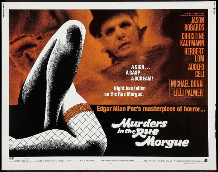 Framed Print : MURDERS IN THE MORGUE, top: Herbert Lom on title card, 1971