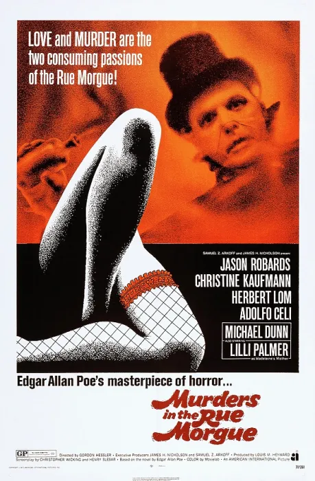 Framed Print : MURDERS IN THE RUE MORGUE, Herbert Lom on poster art, 1971 Framed Print : MURDERS IN THE RUE MORGUE, Herbert Lom on poster art, 1971