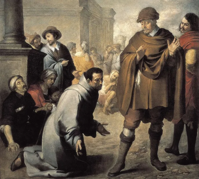 Framed Print : MURILLO, Bartolom Esteban (1617-1682). San Salvador de Horta and the Inquisitor of Aragon. ca. 1645 - 1646. Baroque art. Oil on canvas. FRANCE. Bayonne