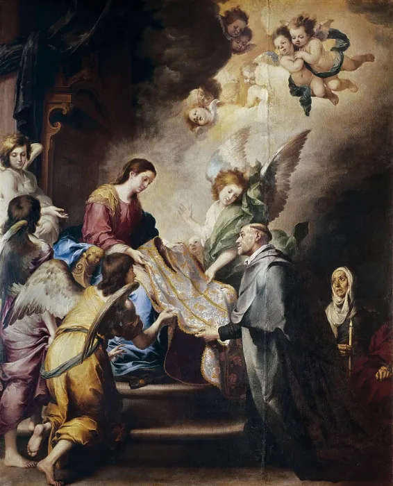 Framed Print : MURILLO, Bartolome Esteban (1617-1682). The descent of Virgin Mary. 1655-1660. Baroque art. Oil on canvas. SPAIN. Madrid. Prado Museum Framed Print : MURILLO, Bartolome Esteban (1617-1682). The descent of Virgin Mary. 1655-1660. Baroque art. Oil on canvas. SPAIN. Madrid. Prado Museum