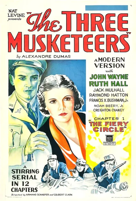 Framed Print : THE THREE MUSKETEERS, US poster art, top from left: John Wayne, Ruth Hall; bottom from left: Ralph Bushman (aka Francis X)