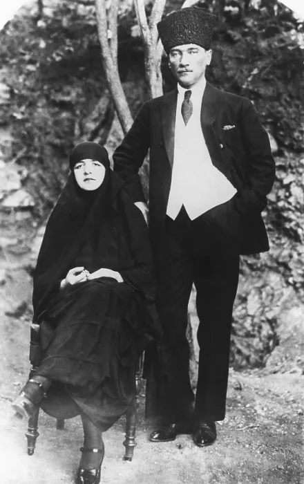 Framed Print : Mustapha Kemal Ataturk, President of Turkey and his wife, Latife Hanouz. She was a multilingual woman educated in Europe and was married to the Turkish leader from Jan Framed Print : Mustapha Kemal Ataturk, President of Turkey and his wife, Latife Hanouz. She was a multilingual woman educated in Europe and was married to the Turkish leader from Jan