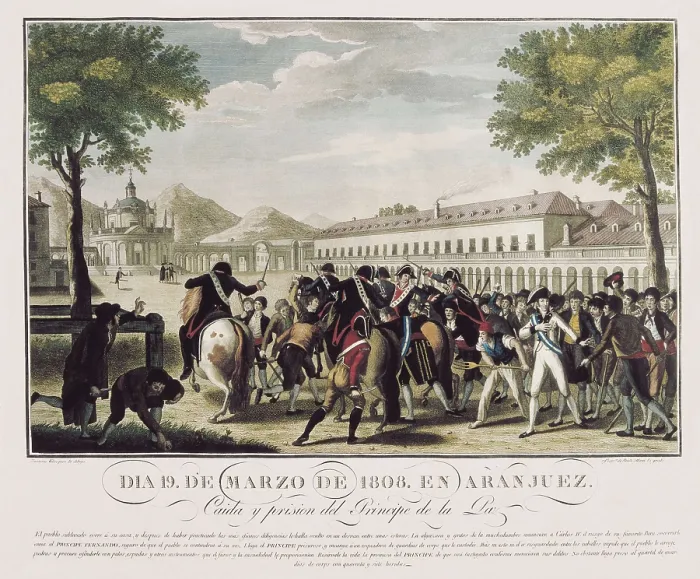 Framed Print : Mutiny of Aranjuez (March 19, 1808). Capture of Godoy. Litography. AISA / Everett Collection**US SALES ONLY**