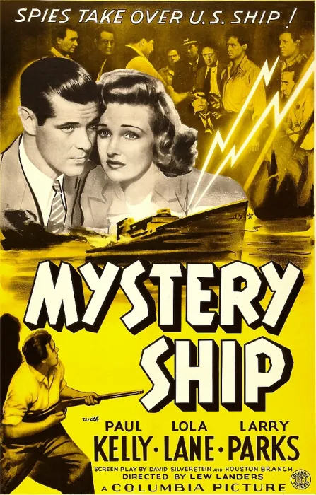 Framed Print : MYSTERY SHIP, US poster, top from left: Paul Kelly, Lola Lane, 1941
