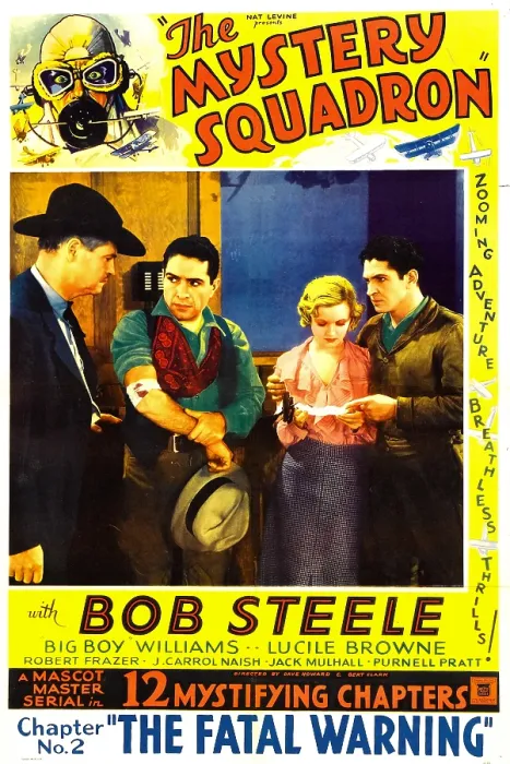 Framed Print : THE MYSTERY SQUADRON, second from left: Guinn Big Boy Williams, Lucile Browne, Bob Steele in Chapter No. 2: The Fatal Warning, 1933 Framed Print : THE MYSTERY SQUADRON, second from left: Guinn Big Boy Williams, Lucile Browne, Bob Steele in Chapter No. 2: The Fatal Warning, 1933