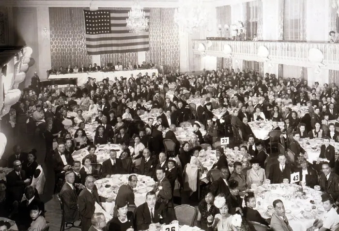 Framed Print : NAACP awarded its highest honor, Spingarn Medal, to actor Paul Robeson in 1945 at a dinner attended by African American civil rights leaders at the Hotel Biltmore, New York