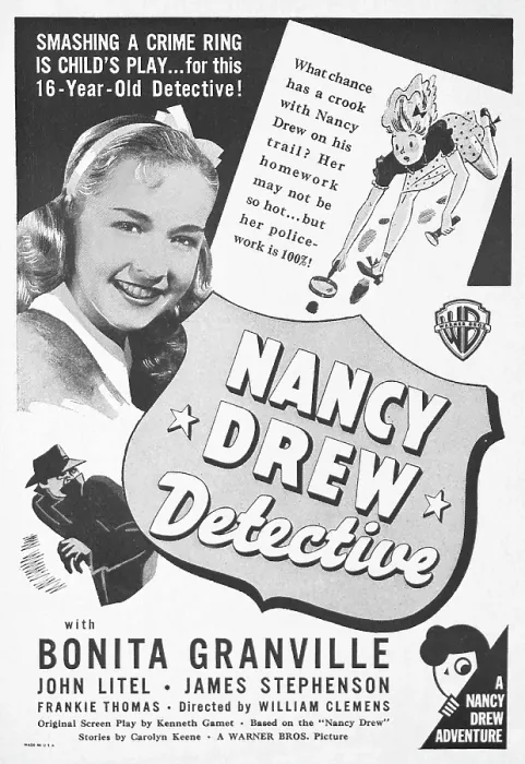 Framed Print : NANCY DREW - DETECTIVE, US ad art, Bonita Granville, 1938
