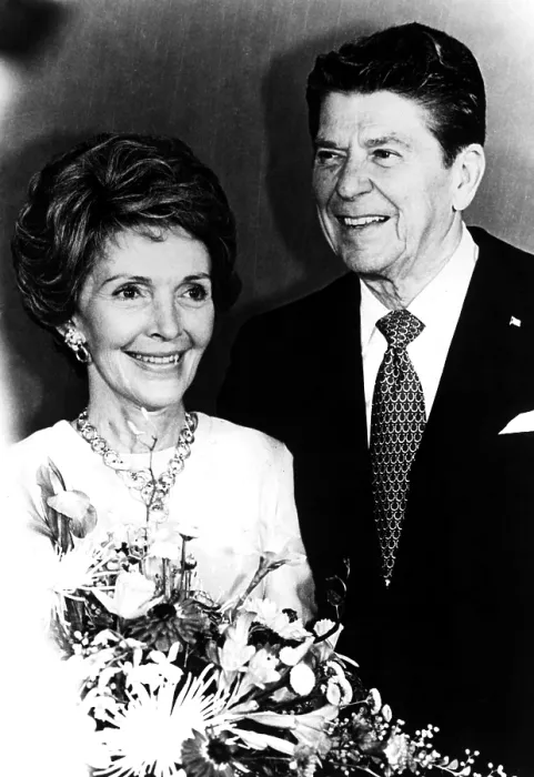 Framed Print : Nancy Reagan, Ronald Reagan. Courtesy: CSU Archives  /  Everett Collection