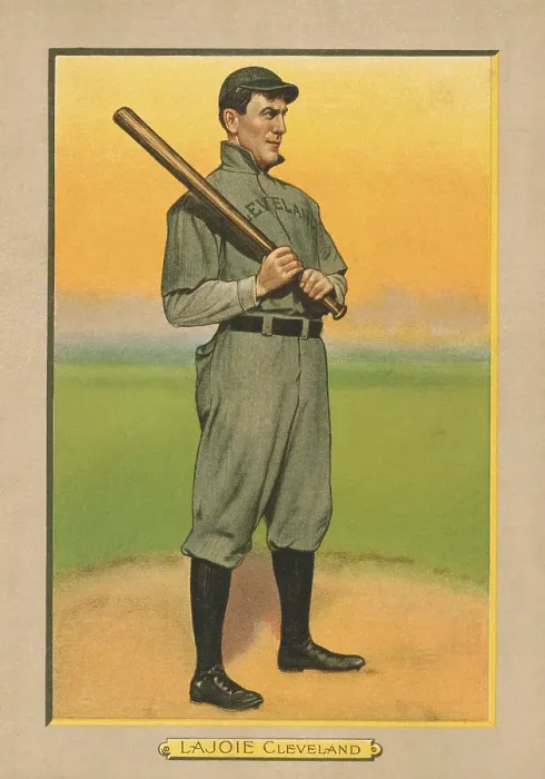 Framed Print : Nap Lajoie, Cleveland Naps, baseball card, 1911