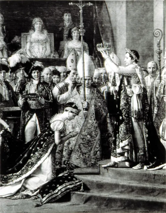 Framed Print : Napoleon Bonaparte (1769-1821)Crowning Josephine Empress of France, 12 / 2 / 1804. Detail from David painting. Courtesy: CSU Archives  /  Everett Collection