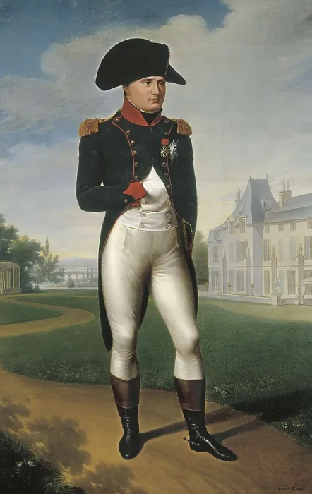 Framed Print : Napoleon I in Front of the Chateau de Malmaison. ca. 1804. Work attributed formerly to Franois Grard. Oil on canvas. FRANCE. Rueil-Malmaison Framed Print : Napoleon I in Front of the Chateau de Malmaison. ca. 1804. Work attributed formerly to Franois Grard. Oil on canvas. FRANCE. Rueil-Malmaison