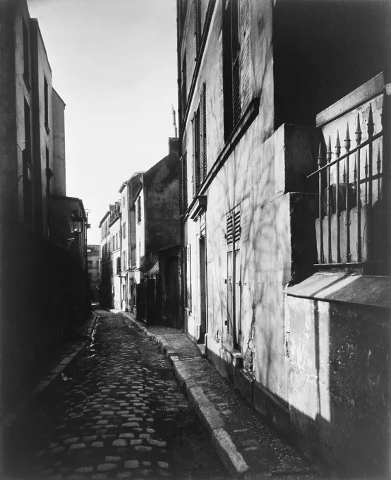 Framed Print : Narrow street, Rue St. Rustique, in Paris, France by Atget, Eugene, (1857-1927) Framed Print : Narrow street, Rue St. Rustique, in Paris, France by Atget, Eugene, (1857-1927)