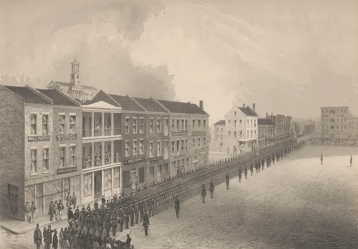 Framed Print : Nashville, Tennessee, was the first Confederate state capital to fall into Union hands after the rebels evacuated to Alabama, in Feb. 1862 Framed Print : Nashville, Tennessee, was the first Confederate state capital to fall into Union hands after the rebels evacuated to Alabama, in Feb. 1862