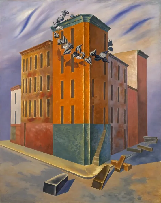 Framed Print : ONE THIRD OF A NATION, by O. Louis Guglielmi, 1939, American painting, oil and tempera on wood Framed Print : ONE THIRD OF A NATION, by O. Louis Guglielmi, 1939, American painting, oil and tempera on wood