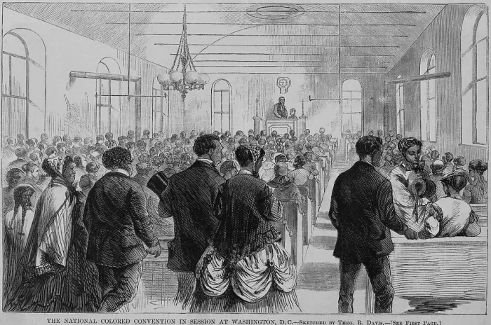 Framed Print : National Convention of the Colored Men of America in session at Washington, D.C. in January 1869