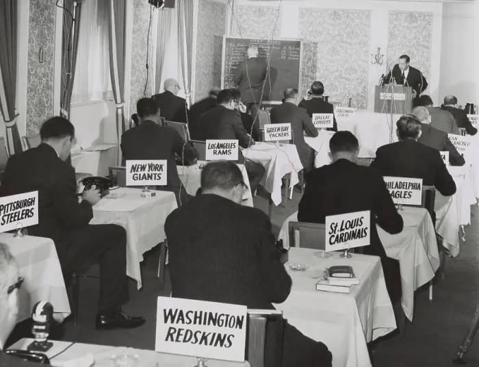 Framed Print : National Football League draft meeting in New York, Nov. 28, 1964 Framed Print : National Football League draft meeting in New York, Nov. 28, 1964