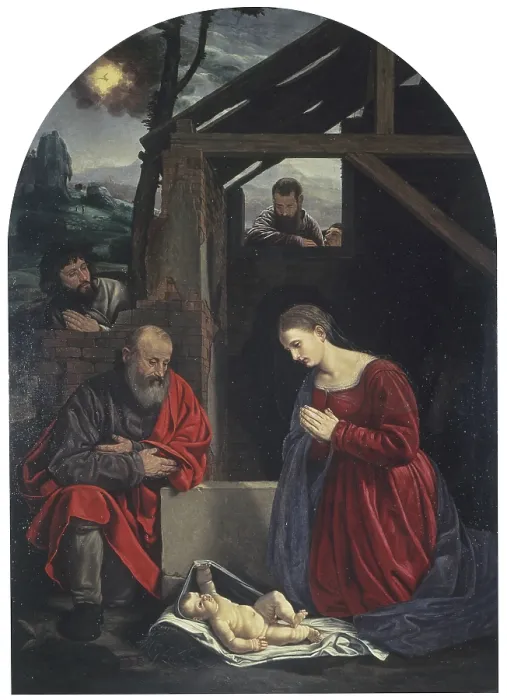 Framed Print : Nativity (Nativit), by Giovanni Girolamo Savoldo, 1540, 16th Century, oil canvas - Italy, Veneto, Venice, Church of San Giobbe. Whole artwork view Framed Print : Nativity (Nativit), by Giovanni Girolamo Savoldo, 1540, 16th Century, oil canvas - Italy, Veneto, Venice, Church of San Giobbe. Whole artwork view
