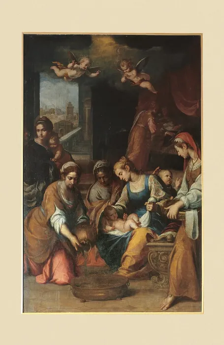 Framed Print : Nativity of the Virgin Mary, by Claudio Ridolfi, 17th Century, - Italy, Lombardy, Milan, Cassano dAdda - hamlet of Groppello dAdda Framed Print : Nativity of the Virgin Mary, by Claudio Ridolfi, 17th Century, - Italy, Lombardy, Milan, Cassano dAdda - hamlet of Groppello dAdda