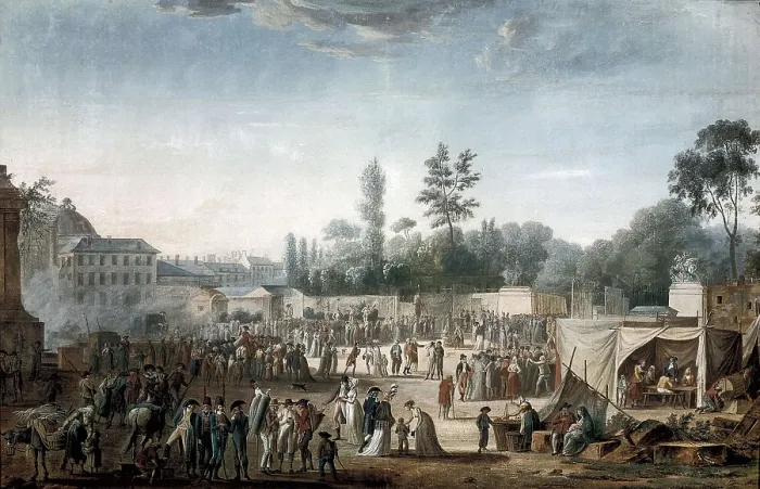 Framed Print : NAUDET, Thomas Charles (1778-1810). View of the Tuileries from Place de La Revolution. 1799. Fresco. FRANCE. Paris. Muse Carnavalet (Carnavalet Museum) Framed Print : NAUDET, Thomas Charles (1778-1810). View of the Tuileries from Place de La Revolution. 1799. Fresco. FRANCE. Paris. Muse Carnavalet (Carnavalet Museum)