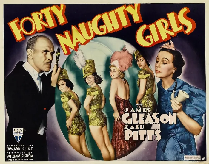 Framed Print : FORTY NAUGHTY GIRLS, left: James Gleason, right: Zasu Pitts, 1937 Framed Print : FORTY NAUGHTY GIRLS, left: James Gleason, right: Zasu Pitts, 1937