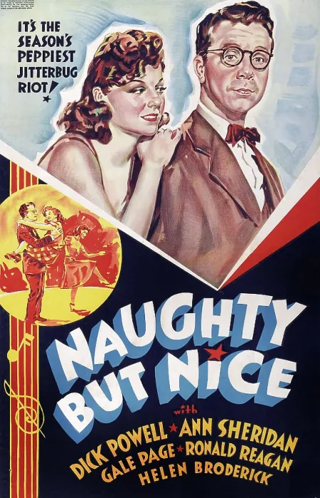 Framed Print : NAUGHTY BUT NICE, US poster art, from left: Ann Sheridan, Dick Powell, 1939 Framed Print : NAUGHTY BUT NICE, US poster art, from left: Ann Sheridan, Dick Powell, 1939