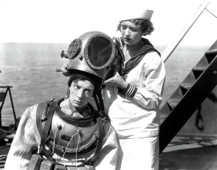 Framed Print : THE NAVIGATOR, Buster Keaton, Kathryn McGuire, 1924