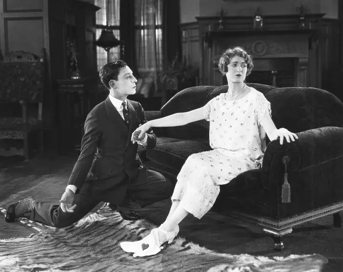 Framed Print : THE NAVIGATOR, from left: Buster Keaton, Kathryn McGuire, 1924 Framed Print : THE NAVIGATOR, from left: Buster Keaton, Kathryn McGuire, 1924