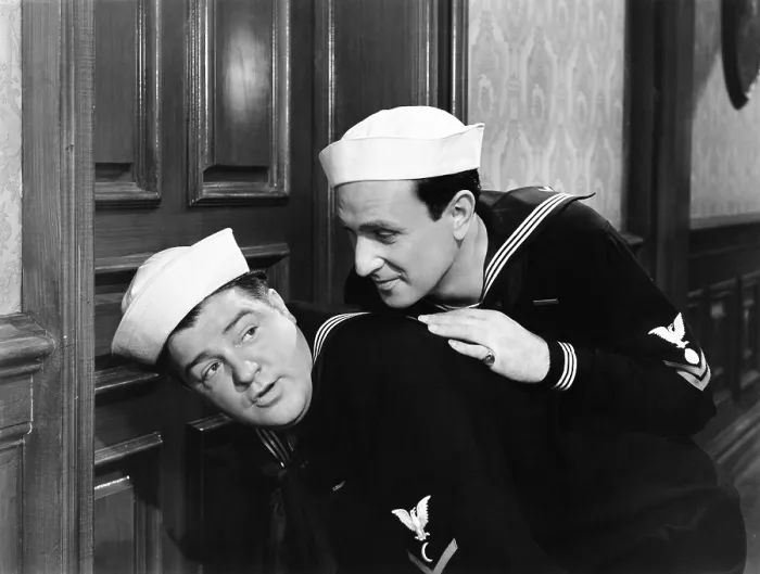 Framed Print : IN THE NAVY, from left: Lou Costello, Bud Abbott, 1941 Framed Print : IN THE NAVY, from left: Lou Costello, Bud Abbott, 1941