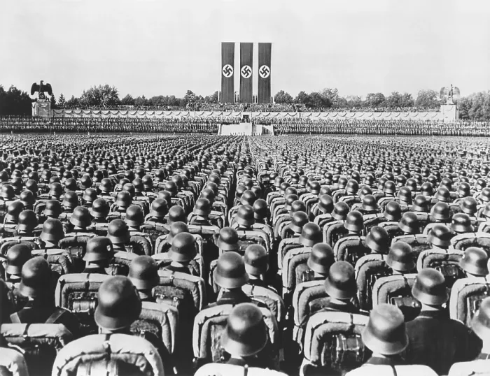 Framed Print : Nazi German Soldiers at the 1936 Nuremberg Rally, September 1936. (BSLOC_2014_7_6)