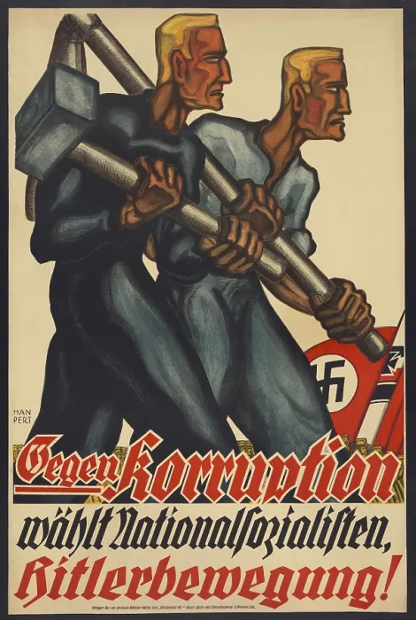 Framed Print : Nazi Party poster for the German Presidential election, 1932 Framed Print : Nazi Party poster for the German Presidential election, 1932