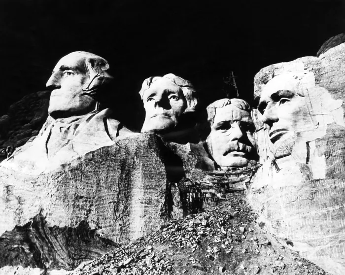 Framed Print : A nearly completed Mount Rushmore, with the faces of U.S Framed Print : A nearly completed Mount Rushmore, with the faces of U.S