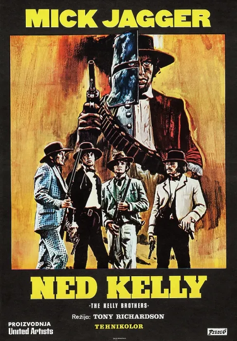 Framed Print : NED KELLY, Czech poster art, Mick Jagger, ( top center and bottom second left), 1970 Framed Print : NED KELLY, Czech poster art, Mick Jagger, ( top center and bottom second left), 1970