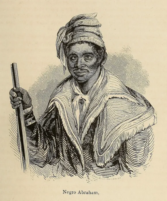 Framed Print : Negro Abraham was an African Seminole warrior in Florida. Born in the late 1700s he was a slave until the War of 1812 when he joined the British Forces