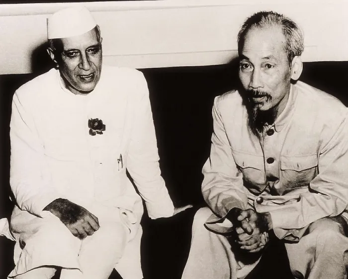 Framed Print : NEHRU, Jawaharlal (1889-1964); Ho Chi Minh (1890-1969)