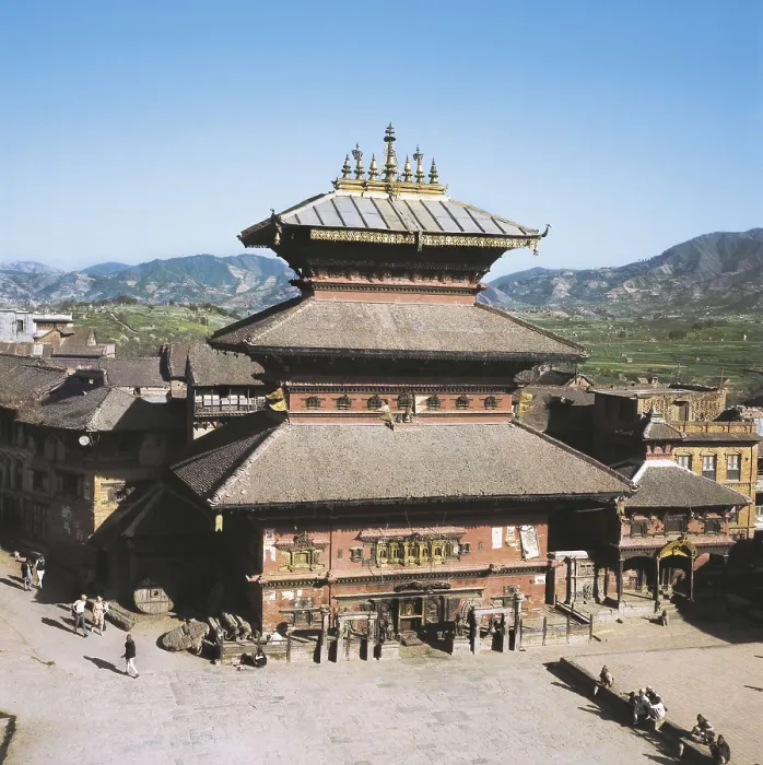 Framed Print : NEPAL. CENTRAL. BAGHMATI. Bhaktapur. Bhairavnath Temple (1718), dedicated to Bhairav. AISA / Everett Collection**US SALES ONLY**