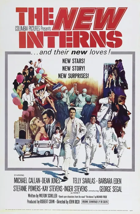 Framed Print : THE NEW INTERNS, US poster art, Michael Callan, (center), 1964 Framed Print : THE NEW INTERNS, US poster art, Michael Callan, (center), 1964