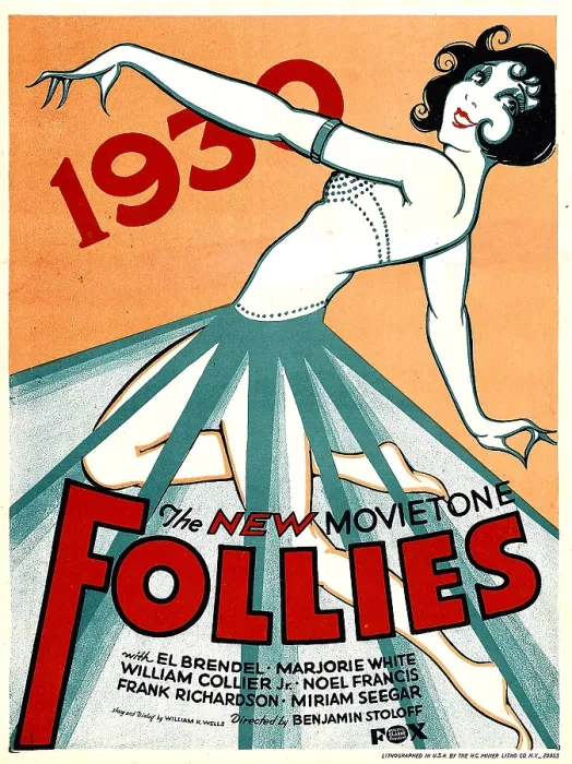 Framed Print : NEW MOVIETONE FOLLIES OF 1930, window card, 1930, TM and Copyright 20th Century Fox Film Corp. All rights reserved. / courtesy Everett Collection