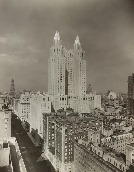 Framed Print : New Waldorf-Astoria Hotel, in New York City in 1931. The 47-story Art Deco building was designed by architects Schultze and Weaver. (BSLOC_2015_14_198)