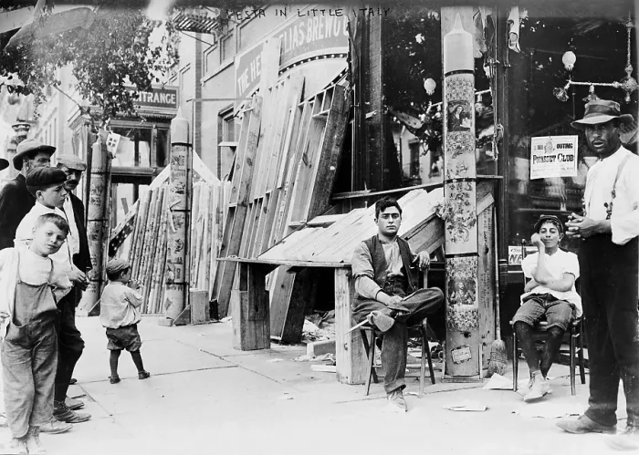 Framed Print : New York City, festival in Little Italy, original title: Festa in Little Italy, circa 1908